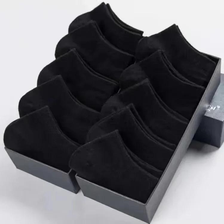 10 пар мужских и женских носков, легкие и дышащие, мягкие носки из полиэстера и хлопка, повседневные деловые носки-лодочки длиной до щиколотки