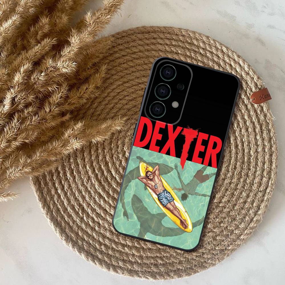 Чехол для телефона Samsung S25, S24, S21, S22, S23, S30, Ultra, S20, Plus, Fe, Lite, Note, 10, 9, 5G D-Dexter Morgan Черный Чехол