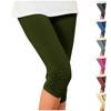 Women Comfortable Thigh Slimmer Slip Elasticity Cropped Pleated Pants