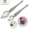 2Pcs Stainless Steel Culinary Drawing Spoons Chef Pencil Sauce Painting Spoon Chocolate Cream Cake Decoration Kitchen Accessories Honey Dipper