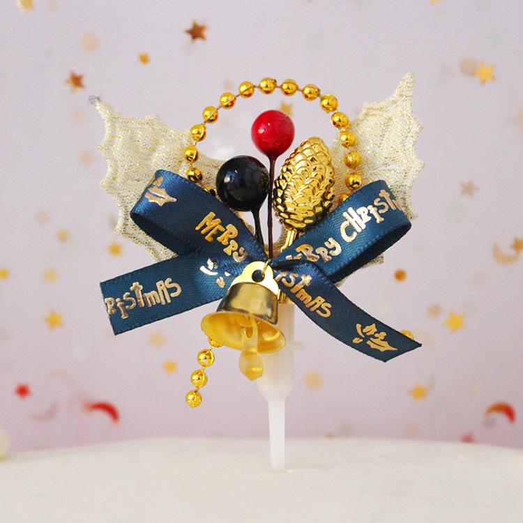 10 шт. Рождественский торт украшение карты трава круг листья пятнистый олень рождественская елка подарочный набор день рождения выпечка десерт прилавок флаг