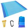 Большой пляжный коврик для полотенец Sand Free Beach Windproof Водонепроницаемые одеяла для пикника Пляжный коврик Oversized Pocket Picnic 4 Anchor