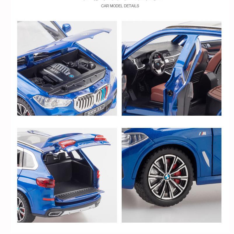 1:24-масштабная модель автомобиля из сплава X5 с имитацией звука и света, отлитая под давлением игрушечная машина-внедорожник для мальчиков, коллекция украшений, подарок