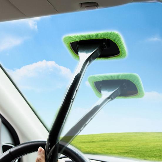 Car Windshield Window Dust Remove Fog Water Cloth Clean Brush Cleaning Tool