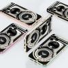 N65 Vintage Camera Boombox с золотым покрытием края Мягкий чехол для телефона из ТПУ для Samsung S23 S24 Ultra S20 A14 A34 A54 Huawei P40 Honor 90 Противоударная задняя крышка