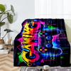 Game Controller Theme Printed Blanket - Perfect for Couch, Bed, Travel & Outdoor Use | Machine Washable, Cozy & Durable.