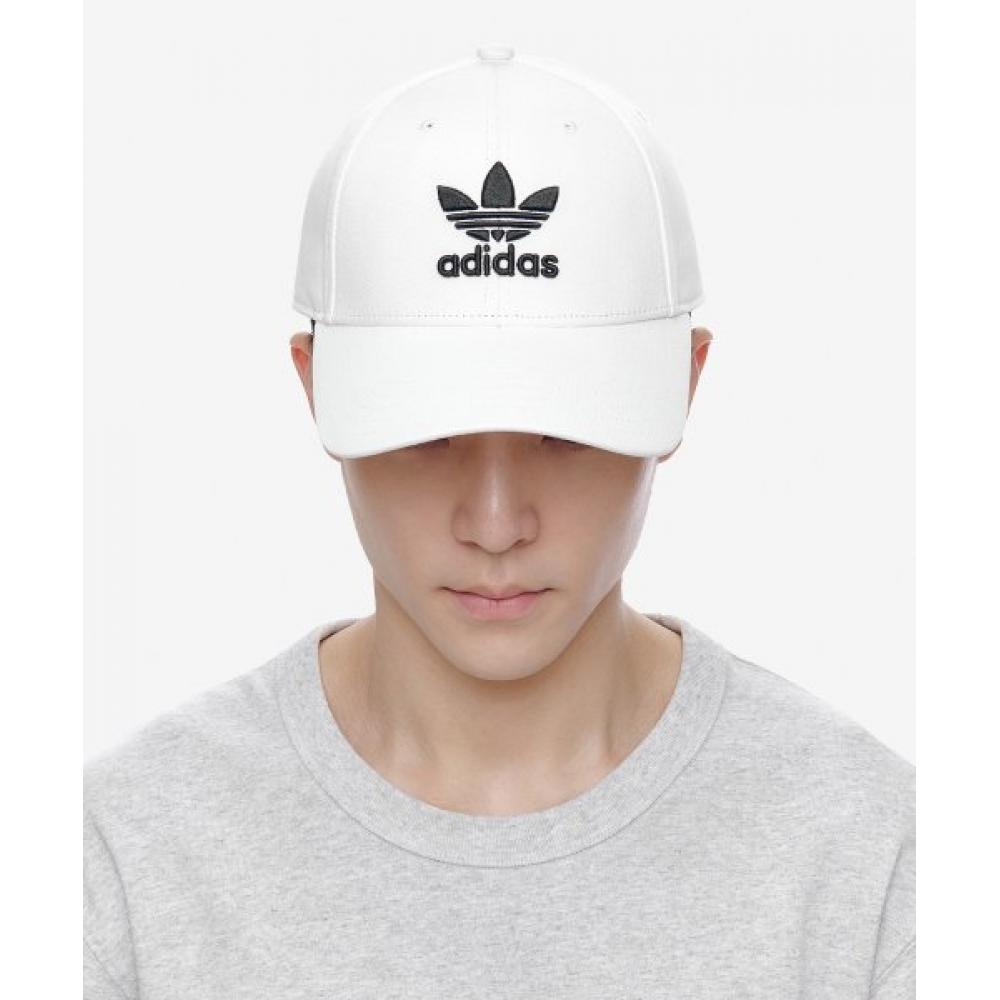 Adidas Бейсбольная классическая кепка-трилистник белая Fj2544