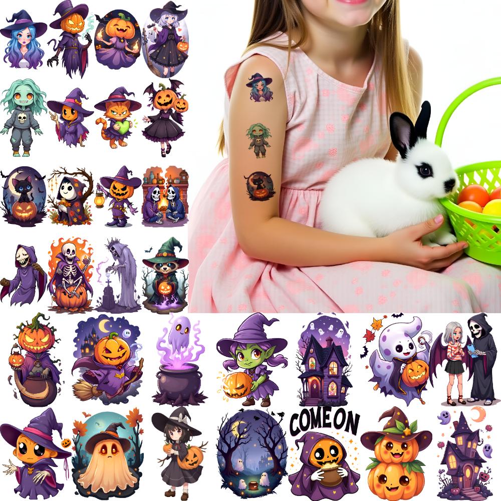 54 шт. Временные татуировки Декоративные наклейки Наклейки с динозаврами из комиксов Водонепроницаемые Долговечные Наклейки на тело Для девочек Женщин Мальчиков