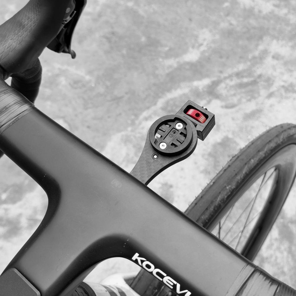 KOCEVLO Integrated Bike Computer Mount 1/4 Interface for Panoramic Action Camera GPS Holder Garmin Wahoo Bryton Support