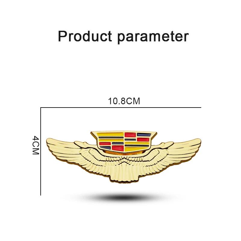 Car Fender Side Metal Sticker Rear Trunk Emblem Decals for Cadillac ATS BLS CT4 CT5 CTS SLS SRX XT6 XTS Escalade Deville DTS