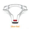 Car Steering Wheel Chrome Panel Cover Trim For Mercedes Benz AMG A B C E Class W176 W246 W204 W212 For GLK GLA CLA CLS
