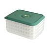 Multilayer Dumpling Storage Container, Stackable Freezer Tray, Airtight Food Organizer for Kitchen