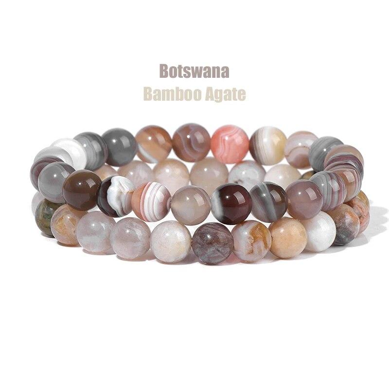 2 шт./компл. браслеты для женщин, набор браслетов из натурального камня, агаты, 8 мм, бисер, бирюзовый кристалл, браслет, мужские ювелирные изделия, исцеление