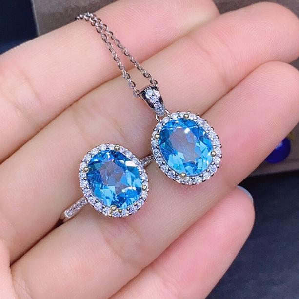 Многоцветный набор украшений с драгоценными камнями: корона королевы, колье, кольцо, серьги и кулон для женщин