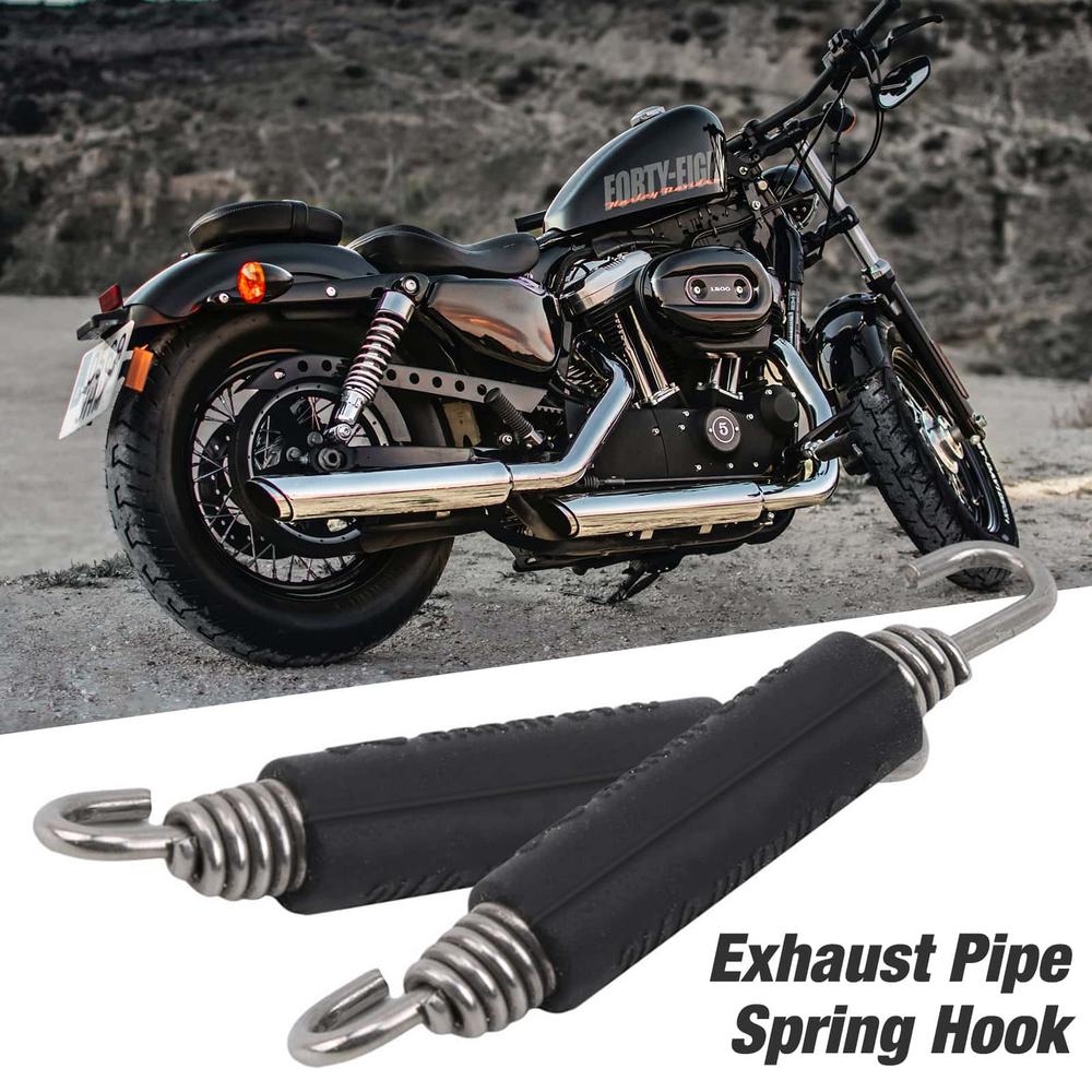 2 Pcs Exhaust Pipe Spring Hook For Motorcycle Stainless Steel Spring Hooks For Akrapovics SC Project AR Exhaust Pipe Accessories