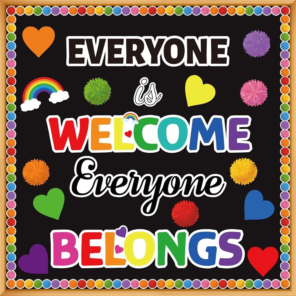 Classroom Bulletin Board Decoration Set Welcome Banner Wall Door Decor Colorful Classroom Decorations for Kindergarten Preschool Elementary Middle
