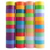 48 Rolls Washi Tapes Rainbow Colors Decorative Tapes 15mm Wide Colored Masking Tape for Journal Book Planner Scrapbooking DIY Arts Crafts
