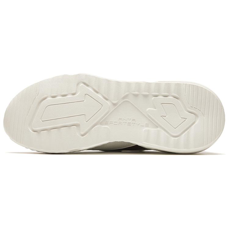 Anta Lifestyle Series Retro амортизирующие нескользящие низкие повседневные туфли мужские кроссовки белые красные 912428823-4