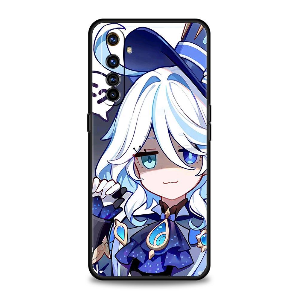 Чехол Genshin Impact Милая Фурна для Realme 12 11 10 9 8 5G 7 6 GT5 GT3 GT2 Pro Plus C21 C11 C25 C35 GT Neo 2 3 3T 5