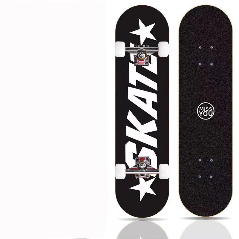 Beginner Four-Wheel Longboard Skateboard