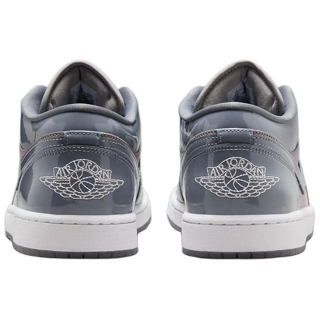 Кроссовки Air Jordan 1 Low SE Patent Cool Grey Unisex Medium-Grey White HF3148-011