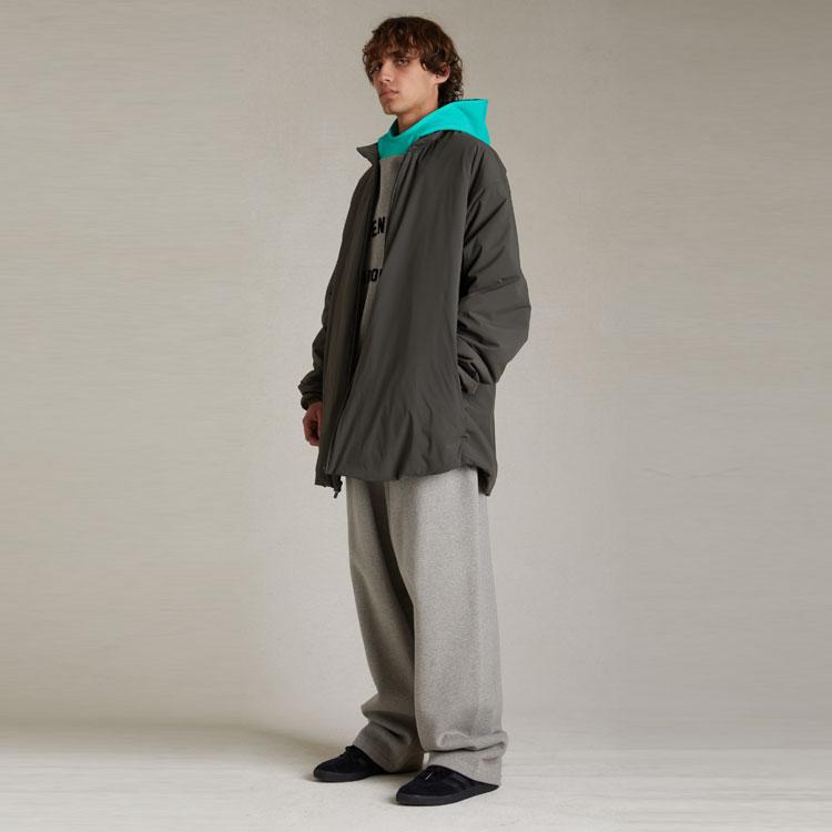 Fear of God Essentials Стеганая куртка-рубашка Черная Мужская Верхняя одежда 202SP244490F