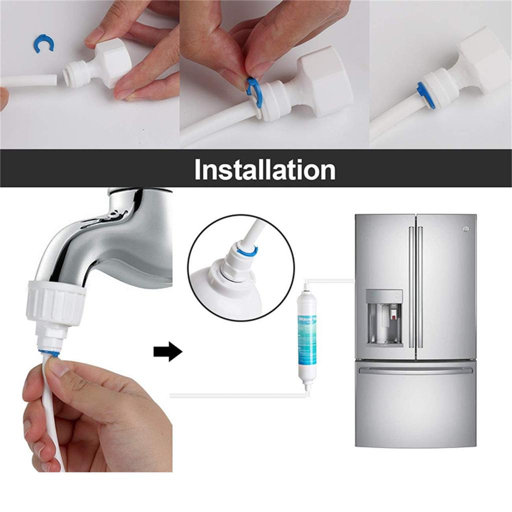 Universal Water Supply Kit Filter System Connection Kit Plastic Home Appliance Water Hose Suitable for Refrigerators
