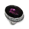 Amethyst Gemstone Handmade 925 Steling Silver Gift Jewelry Ring Size 8 Z9w69