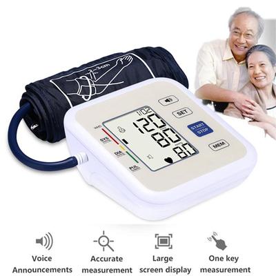 Монитор артериального давления на руке с голосовым автоматическим профессиональным медицинским портативным тонометром Цифровой тензиометр Монитор сердечного ритма