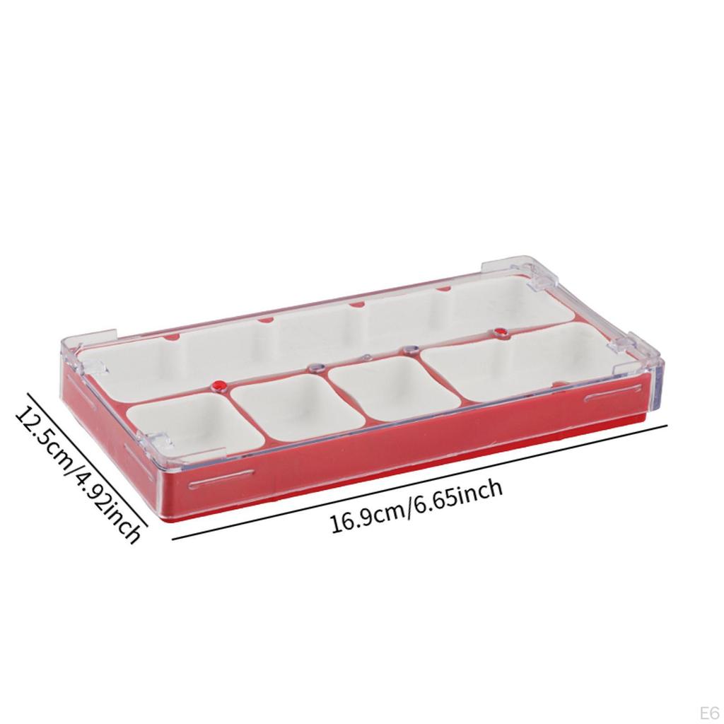 Watch Movement Parts Organizer Box with Protective Cover for Repair Tools