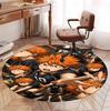 Haikyu Pattern Round Rug, Indoor/Outdoor Mat, for Picnic, Gameroom, Bedroom, Office, Living Room, Home Decor Carpet, Birthday Gift