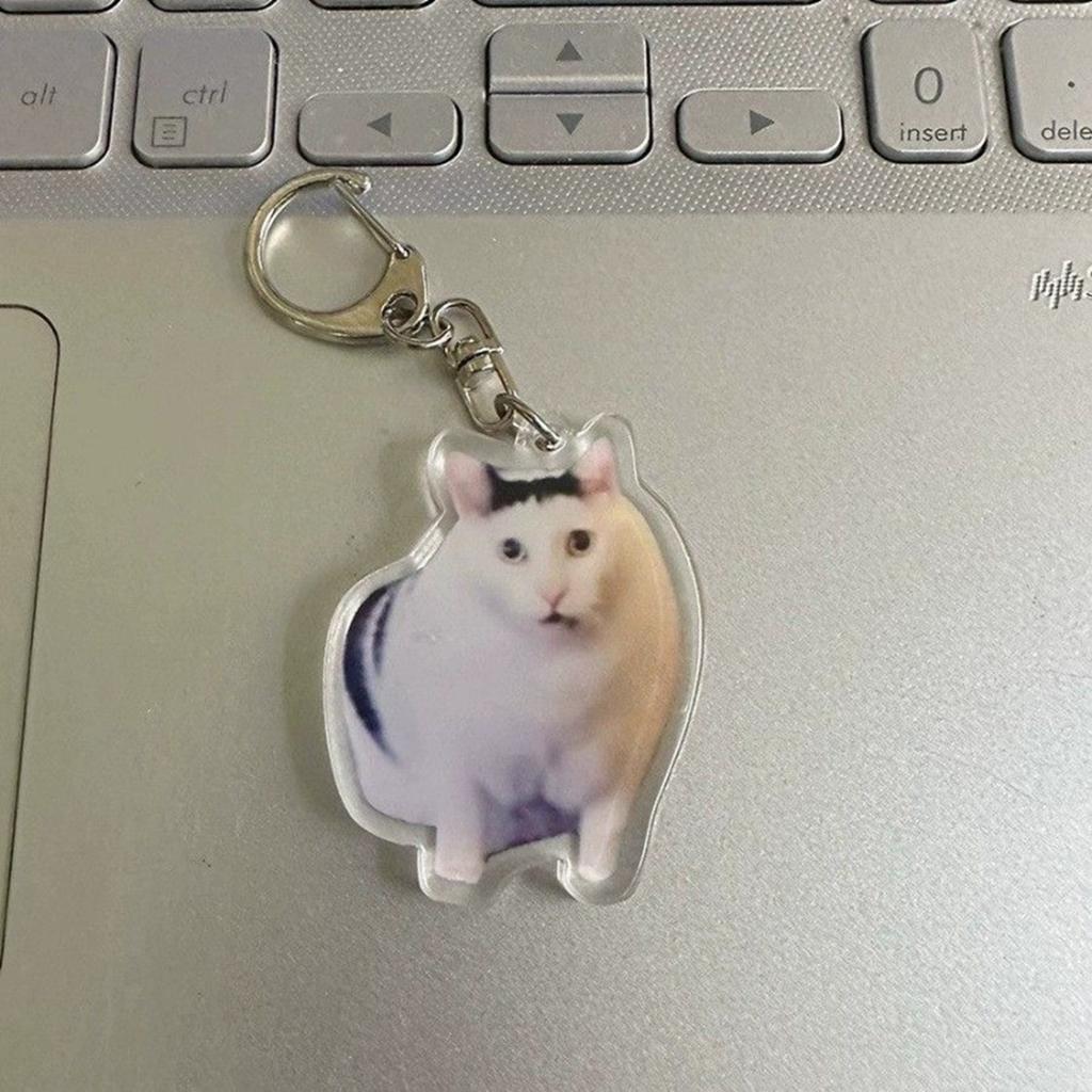 2D акриловый брелок-подвеска, популярный брелок с выражением лица, песочный брелок с забавным мемом, голова, маленький кулон на школьный рюкзак.