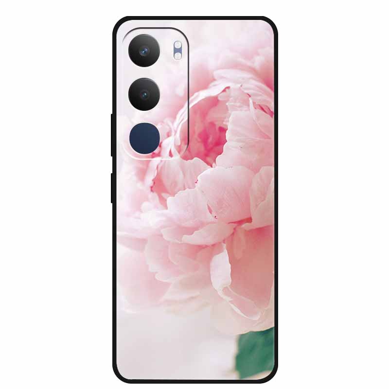 Чехол для Vivo Y29 V2420 Мягкий Силиконовый ТПУ Чехол для Телефона Пылезащитный Capa Для Vivo Y29 Y 29 5G Защитная Крышка Милый Кот Черный Coque