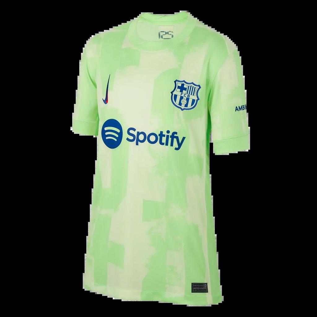 Nike FC Barcelona Stadium Home Soccer Training Jersey polyester Green