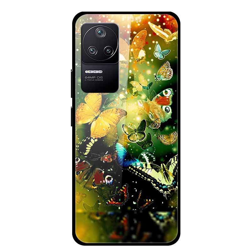 Для Xiaomi Poco F4 5G Чехол Ударопрочный Закаленное Стекло Жесткая Задняя Крышка Для Xiaomi Poco F4 5G Чехлы PocoF4 F 4 Бампер Чехол