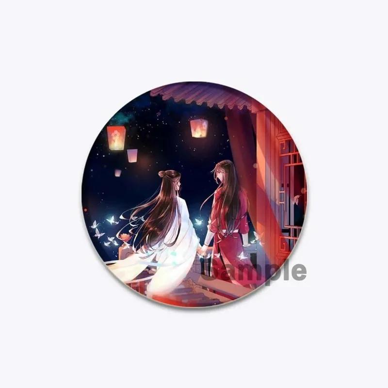 32/44/58MM Chinese Anime Tian Guan Ci Fu Brooche On Backpack Cartoon Badge Xie Lian Hua Cheng Enamel Pin Jewelry Accessorie Gift