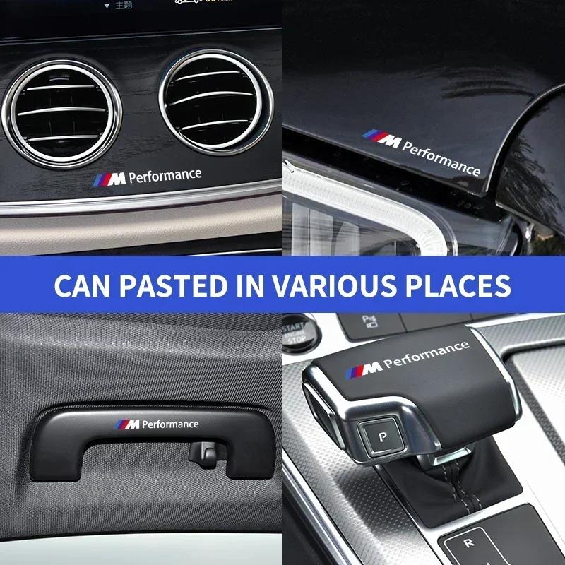 2025 E46 For BMW Car Steering Wheel Emblem Decal Car Interior 3D Sticker For BMW M3 M4 M5 F93 F92 F97 F98 F95 F96 F94 G30 G20 G0