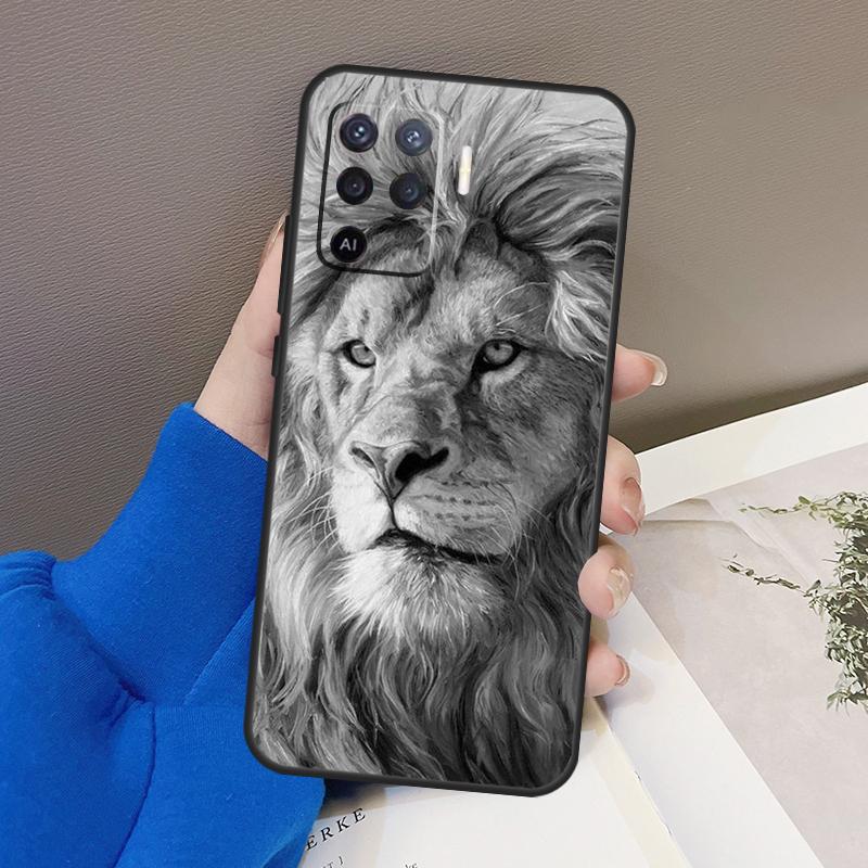 Чехол для телефона «Львы» для OPPO A54 A74 A94 A53S A1K A15 A16 A3S A5S A83 A91 A93 A5 A9 A53 A31 A52 A72