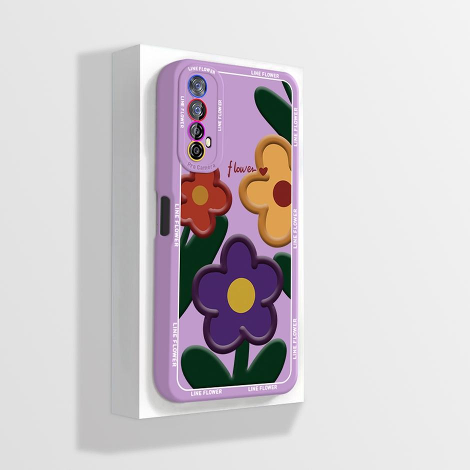 For Realme 7 Case Soft Silicone Cute Cartoon Phone Cover Shell for OPPO Realme Narzo 20 Pro 30 Narzo30 4G Cases New Design Funda