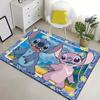 1pc Stitch Pattern Area Rug Soft Flannel Floor Mat for Living Room,Office,Bedroom and Carpet