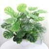 18 Вилка Монстера Искусственные Растения Пластиковые Листья Тропической Пальмы Домашний Сад Декоративные Аксессуары Фотография Декоративные KTY