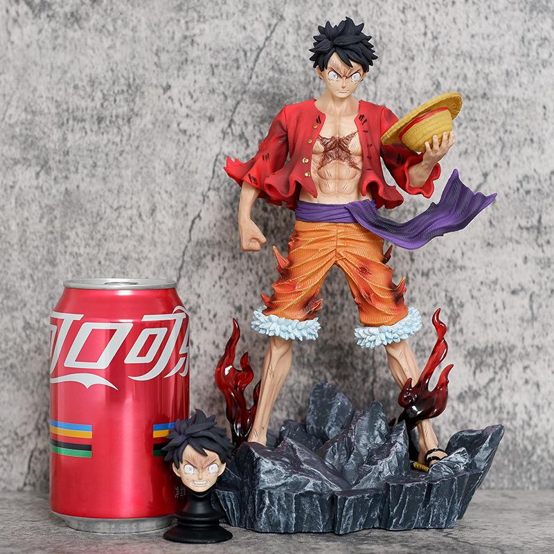 Аниме One Piece Фигурка Луффи Манки Д. Луффи Фигурки Манга Фигурка 24,5 см GK Статуя Модель Украшения Игрушки Подарок для Детей