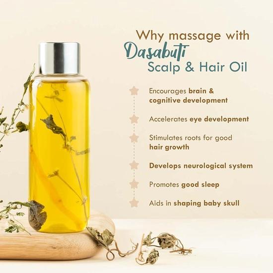 Масло для кожи головы и волос Nat Habit Summer Baby с брахми матсиакши дасабути, охлаждает тело и способствует хорошему сну - 110 мл