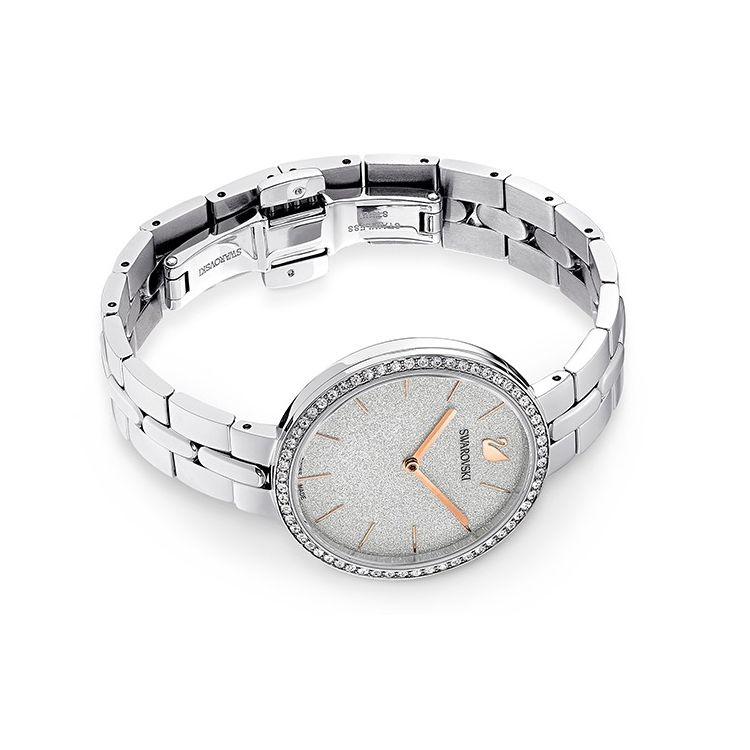 Swarovski Uptown Cosmopolitan Series Watch Quartz Movement Silver Dial Women watches White-Gold-Plated 5517807