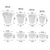 Clear Plant Pots 20 Pack With Saucers For Healthy Plant Growth 4 7 Inch
