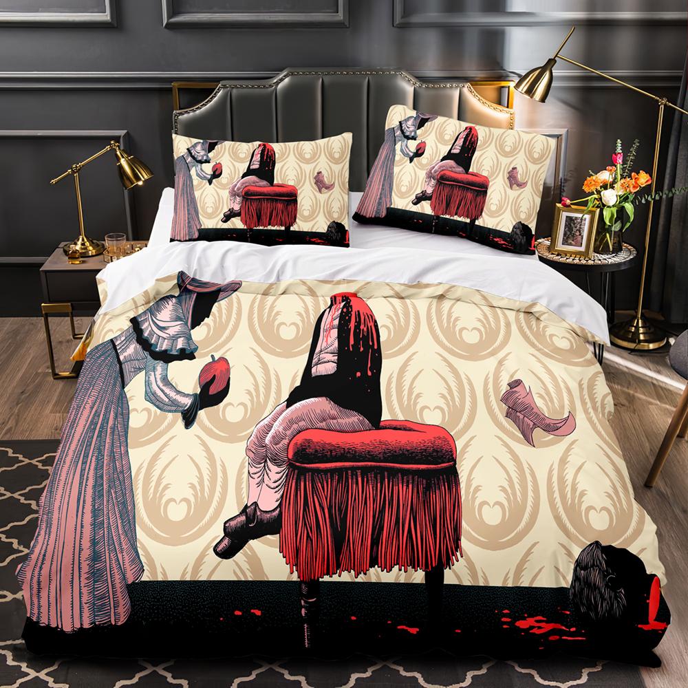 Black Fairy Bedding Set Single Twin Full Queen King Size Sleep Story Bed Set Aldult Kid Bedroom Duvet Cover Sets 3D Print 011