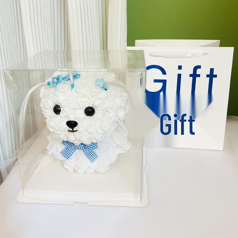 Handmade DIY Preserved Rose Bear: Creative Valentine's & Birthday Gift