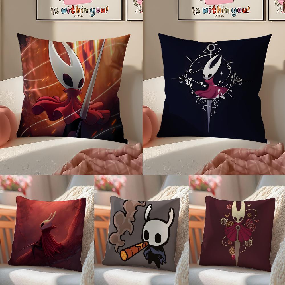 Game atmospheric The HHollow KKnight Cushion Cover Pillowcase Short Plush Invisible zipper Room Sofa Cushion Cover