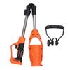 Orange Cordless Leaf Blower 520CFM 150MPH 21V Battery Powered Folding Portable Blower Cleaner for