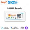 Tuya Smart WiFi LED Controller DC5V-24V RGB/RGBW/RGBCCT Single Color Dimmer LED Strip Remote Control Work with Alexa Google home